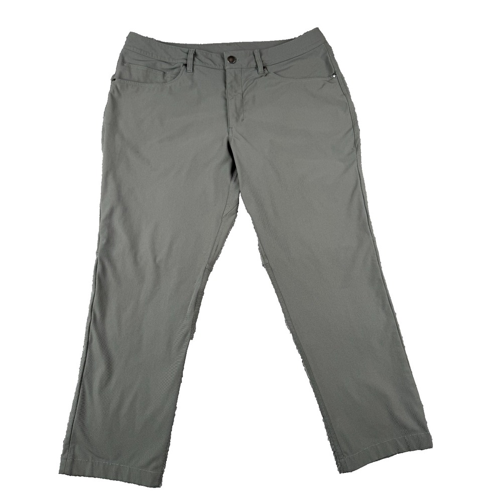 Lululemon Men's ABC Pants Size 35 Green 5 Pocket Stretch Chino 28" Inseam